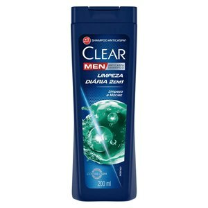 Shampoo Clear Men Anticaspa Limpeza Diária 2 em 1 200ml