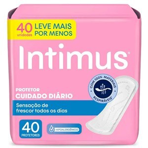 Protetor Diário Intimus Days Sem Abas Sem Perfume 40 Unidades Leve Mais E Pague Menos