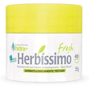 Desodorante Antiperspirante Creme Herbíssimo Fresh 48H 55G