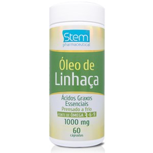 Óleo De Linhaça 1000Mg Stem 60 Cápsulas