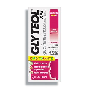 Guaifenesina - Glyteol Xarope Pediátrico Sabor Morango 100Ml