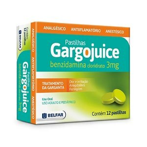 BENZIDAMINA - GARGOJUICE 3MG 12 PASTILHAS 