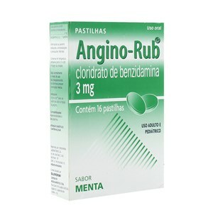 Angino Rub Menta 16 Pastilhas