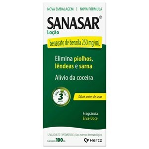 Benzoato de Benzila 250mg/ml - Sanasar Emulsão 100 Ml