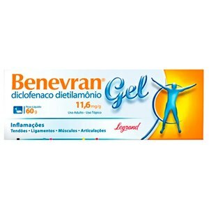 Diclofenaco Dietilamônio - Benevran Gel 60G