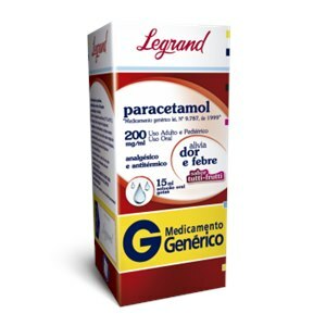 PARACETAMOL 200MG/ML GOTAS 15ML - LEGRAND - GENÉRICO