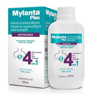 Mylanta Plus Suspensão Sabor Menta 240Ml