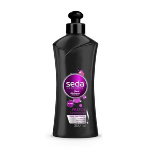 Creme Para Pentear Seda Pretos Luminosos 300Ml