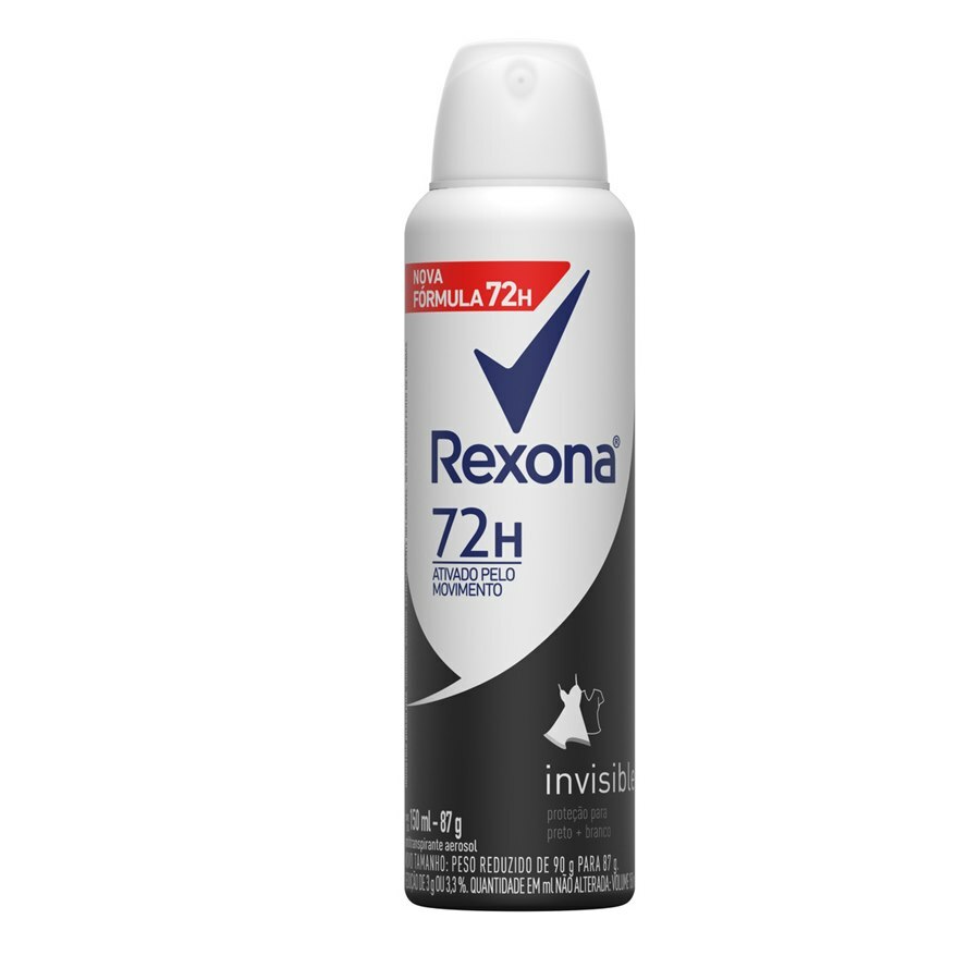 Antitranspirante Rexona Feminino Aerosol Invisible 150ml