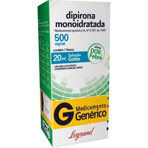 DIPIRONA 500MG/ML GOTAS 20ML - LEGRAND - GENÉRICO