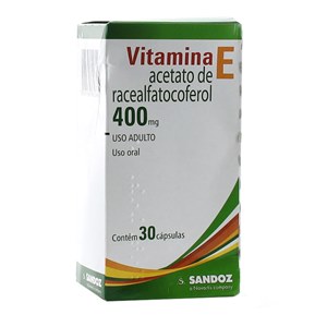 Vitamina E - Sandoz 400Mg 30 Cápsulas