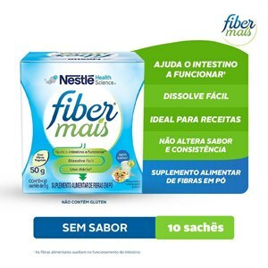 Fiber Mais Regulador Intestinal 10 Sachês De 5g