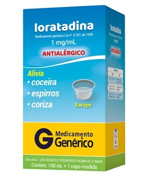 LORATADINA XAROPE 100ML - CIMED - GENÉRICO