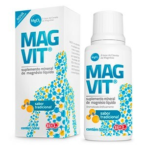 Magnésio Cloreto Magvit Sabor Tradicional Gotas 50ml