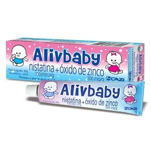 NISTATINA + ÓXIDO DE ZINCO - ALIVBABY POMADA 60G