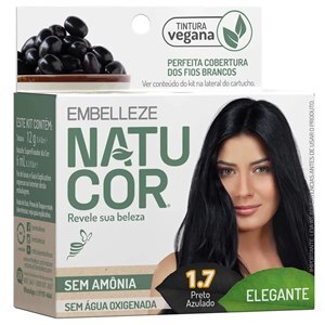 Tintura Natucor Preto Azulado Nº 1.7 Veg