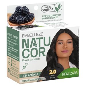 Tintura Natucor Preto Suave Nº 2.0 Veg