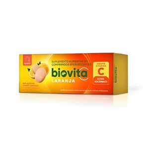 VITAMINA C - BIOVITA C 1G SABOR LARANJA 10 COMPRIMIDOS EFERVESCENTES 