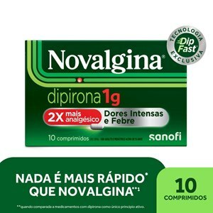 ANALGÉSICO - NOVALGINA 1G 10 COMPRIMIDOS