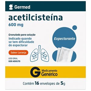 Acetilcisteína 600Mg 16 Envelopes - Germed Genérico (Fluimucil)