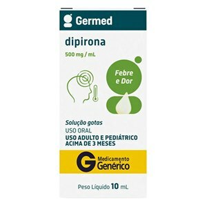 Dipirona 500Mg/Ml Gotas 10Ml - Germed Genérico (Novalgina)
