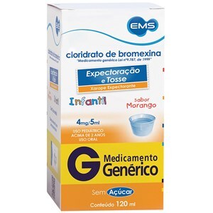 Bromexina Xarope Pediátrico 120Ml - Ems - Genérico