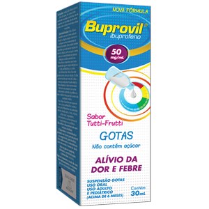 Buprovil Ibuprofeno 50Mg/Ml Sabor Tutti-Frutti Gotas 30Ml