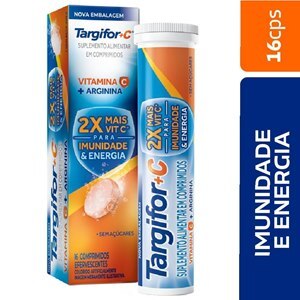 Vitamina C + Arginina Targifor C 16 Comprimidos Efervescentes