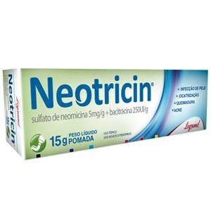 NEOMICINA + BACITRACINA - NEOTRICIN POMADA 15G