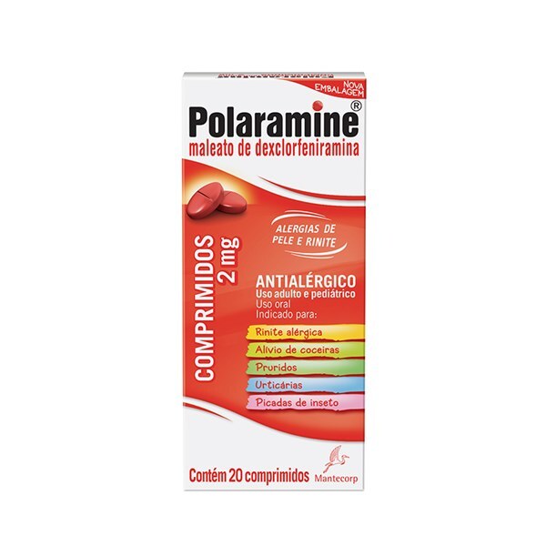 POLARAMINE 2MG 20 COMPRIMIDOS - Ultrafarma