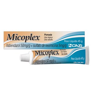 Tiabendazol+Neomicina - Micoplex Pomada Com 45 Gramas