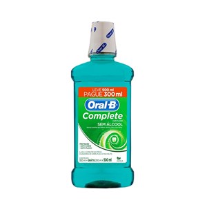 Enxaguatório Bucal Oral B Hortelã Leve 500 Pague 300Ml