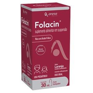 Ácido Fólico - Folacin Gotas 30Ml - Validade Outubro/2025
