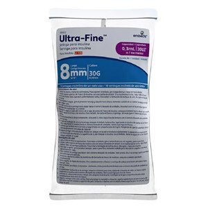 Seringa De Insulina Ultra-Fine 8mm 30ui 10 Unidades