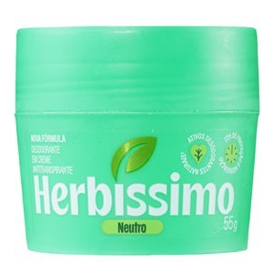 Desodorante Antitranspirante Creme Herbíssimo Neutro 72h 55g