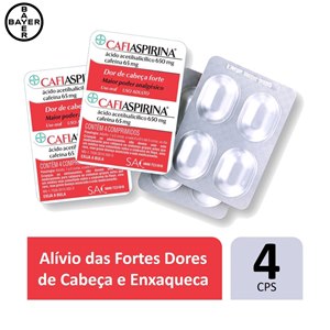 Analgésico Cafiaspirina 4 Comprimidos