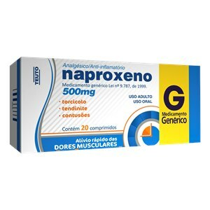 Naproxeno 500Mg 20 Comprimidos - Teuto - Genérico