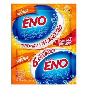 Sal De Fruta Eno Sabor Laranja 2 Envelopes 5G