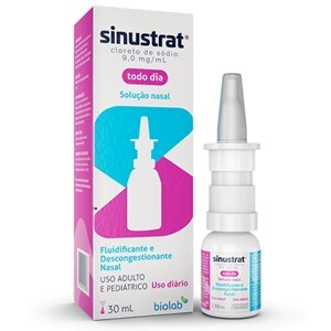 SINUSTRAT NATURAL SOLUÇÃO NASAL ADULTO E INFANTIL 30ML