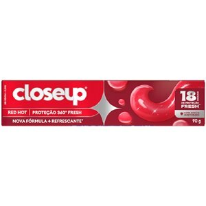 Creme Dental Closeup Proteção 360º Fresh Red Hot 90g