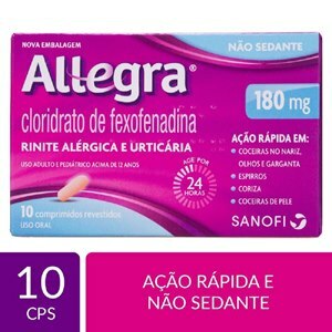 Antialérgico Allegra 180Mg 10 Comprimidos