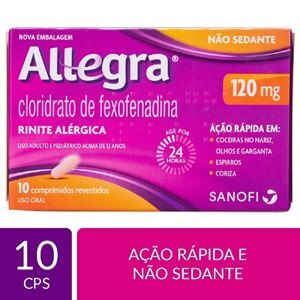 Antialérgico Allegra 120Mg 10 Comprimidos
