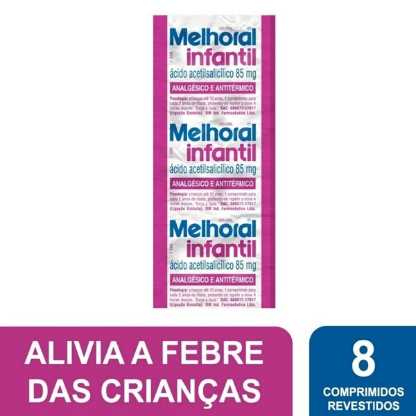 MELHORAL INFANTIL 8 COMPRIMIDOS - Ultrafarma
