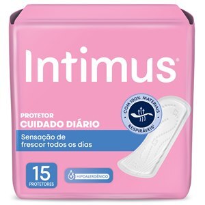 Protetor Diário Intimus Cuidado Diário Sem Abas - 15 Unidades