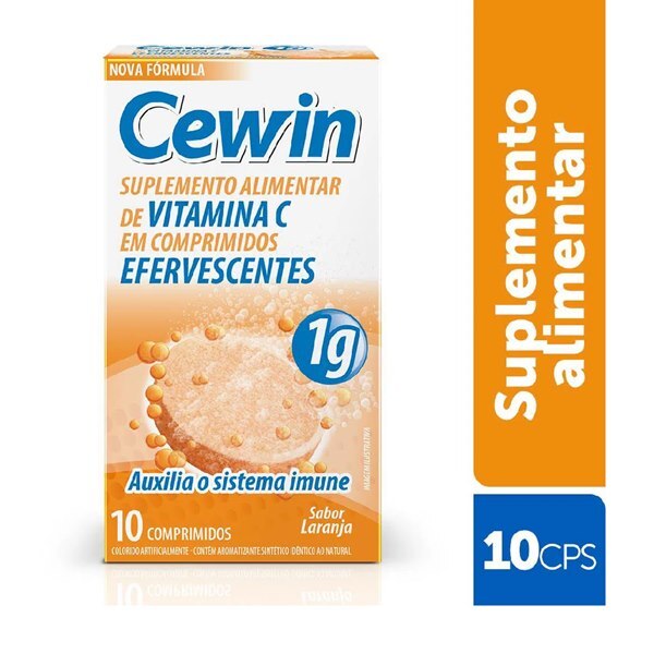 VITAMINA C - CEWIN 1G 10 COMPRIMIDOS EFERVESCENTES - Ultrafarma