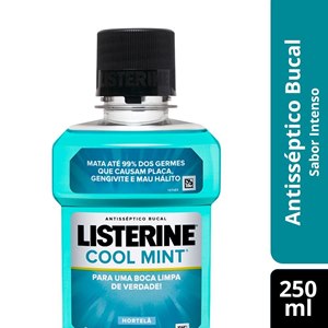 Enxaguante Antisséptico Bucal Listerine Cool Mint Intensa Hortelã 250Ml