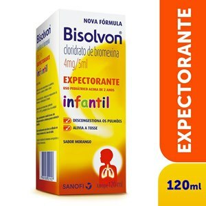 BROMEXINA -  BISOLVON XAROPE EXPECTORANTE INFANTIL 120ML  - VALIDADE JULHO/2025