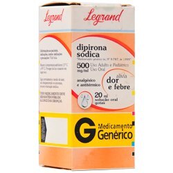 Dipirona 500Mg/Ml Gotas 20Ml - Legrand - Genérico
