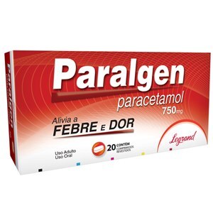 Paracetamol - Paralgen 750Mg 20 Comprimidos