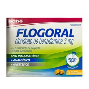 FLOGORAL LARANJA 12 PASTILHAS